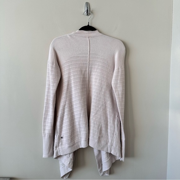 Lululemon-Open Cotton/Silk Waterfall Cardigan (Size:4) - Picture 2 of 11